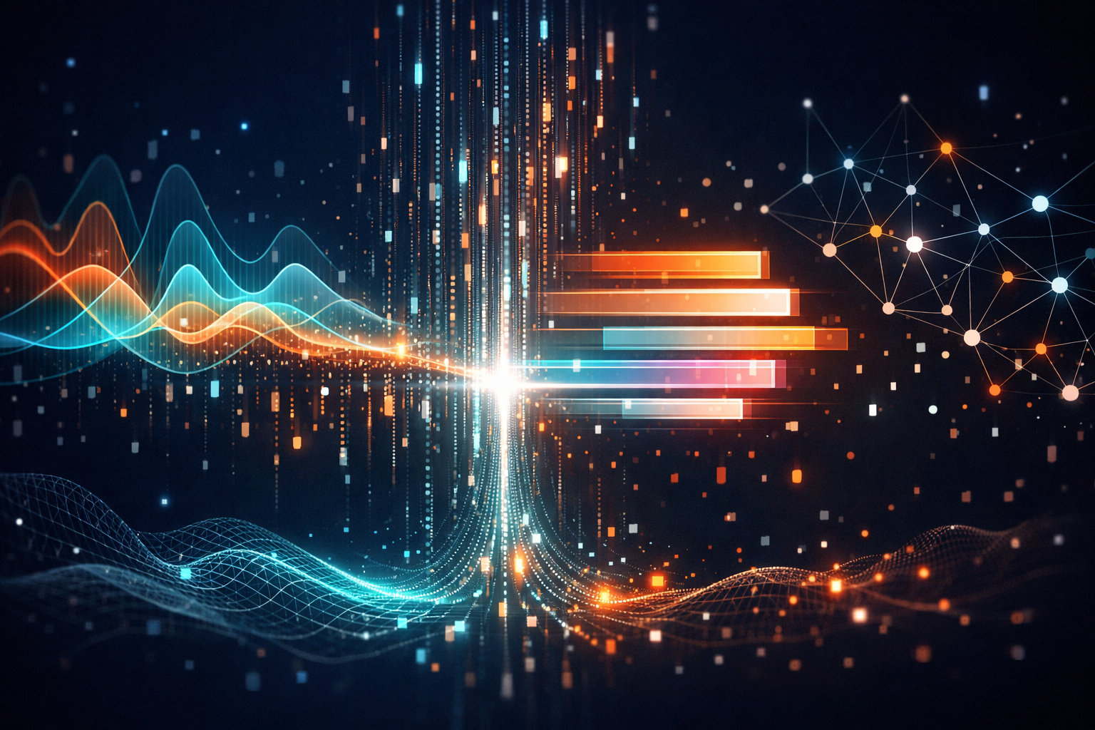 Abstract data visualization representing text summarization